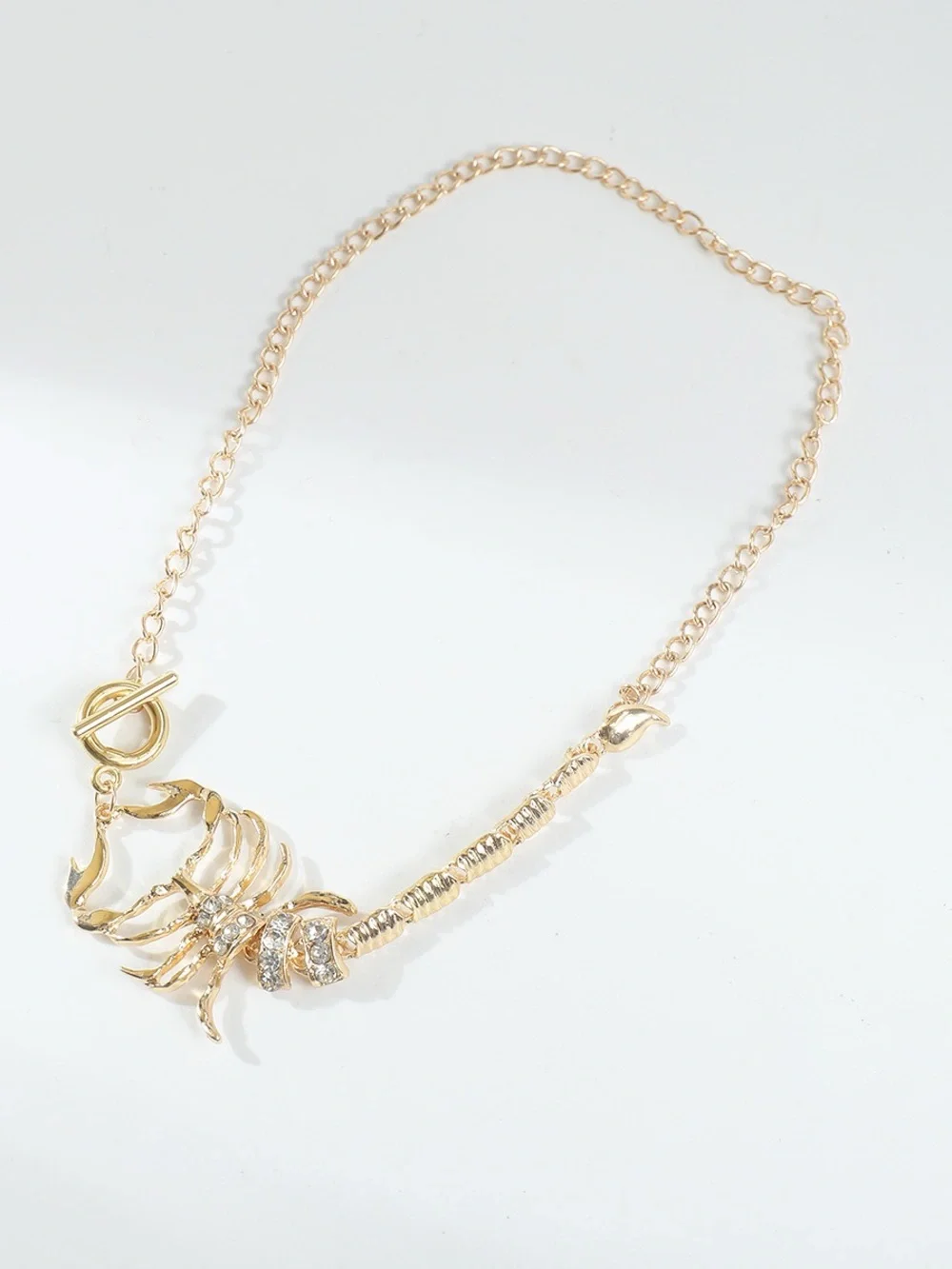 Anthropologie Gold Scorpion Pendant Necklace